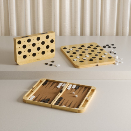 Joc Strategic Backgammon 24x5x37 cm, Lemn de Frasin - Umbra [13]