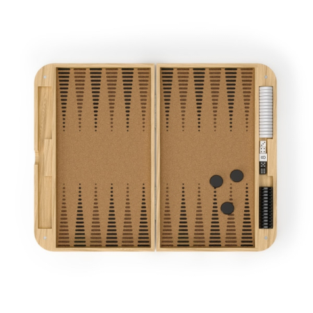 Joc Strategic Backgammon 24x5x37 cm, Lemn de Frasin - Umbra [1]