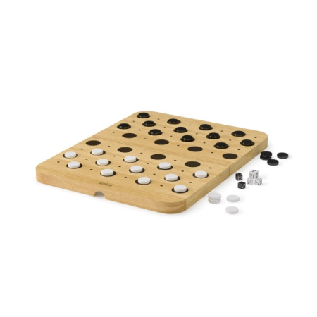 Joc Strategic Backgammon 24x5x37 cm, Lemn de Frasin - Umbra [6]