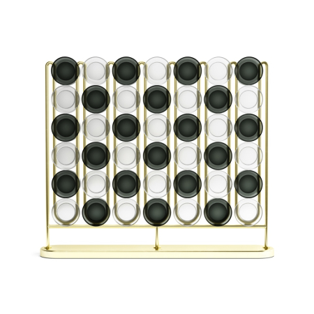 Joc Strategic Stax 4 In 32x5x26 cm, Oțel și Alamă Mat - Umbra [1]