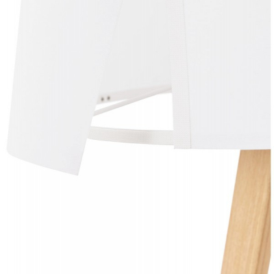 Lampa masa alba Osku 64,5 cm stil scandinav, abajur material / picioare lemn masiv, TL00210WHNA - Kokoon [6]