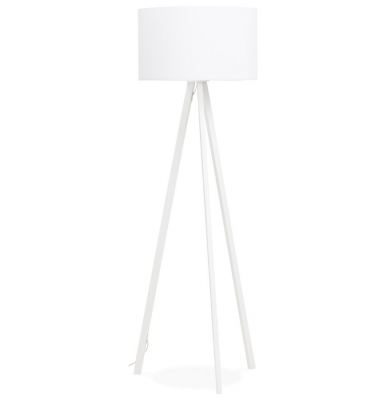 Lampadare - Lampa alba de podea TRIVET cu design modern 3 picioare albe / material / otel, FL00390WHWH - Kokoon