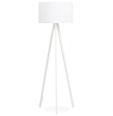 Lampa alba de podea TRIVET cu design modern 3 picioare albe / material / otel, FL00390WHWH - Kokoon [1]