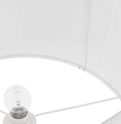 Lampa alba podea WINONA cu design modern si inaltime reglabila material / otel, FL00500WH - Kokoon [5]
