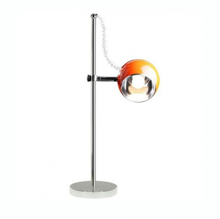 Lampi de birou - Lampa birou inaltime reglabila Eloise glob portocaliu, suport metal crom, TL00030OR - Kokoon