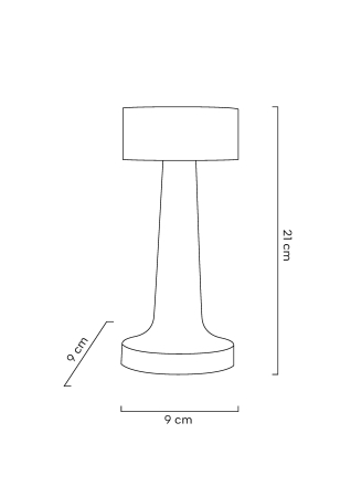 Lampă de Birou Lee 9x9x21 cm, Metal Auriu Periat - King Home [12]