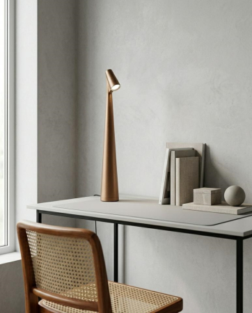 Lampă de Birou Slim 9x8x26 cm, Maro - SHP [6]