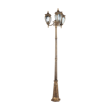 Lampă de grădină Fleur, Aluminiu Negru cu auriu, 60W, MAYTONI O414FL-03GB [3]