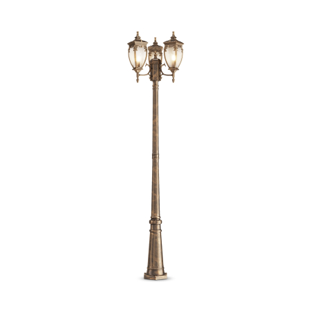 Produse - Lampă de grădină Fleur, Aluminiu Negru cu auriu, 60W, MAYTONI O414FL-03GB