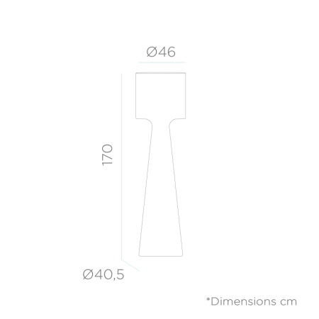 Lampa de Grădină Grace 40x40x170 cm, Protecție IP54 - New Garden [7]