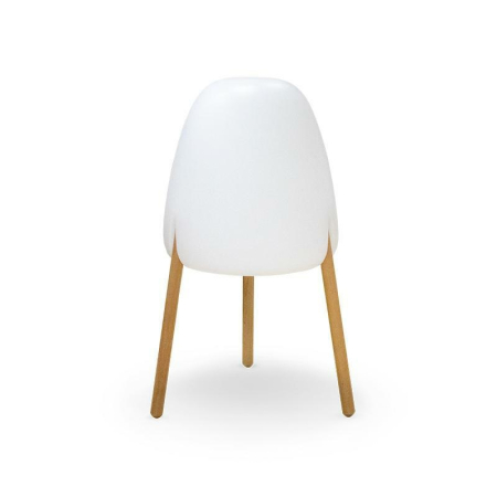 Gradina - Lampă de Grădină Rocket 38x38x70 cm, Lemn Tratat Exterior și Polietilenă, Protecție IP65 - New Garden