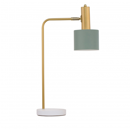 Lampa de masă alba/verde menta Mesha, din metal, 9426652 - Novaluce [0]