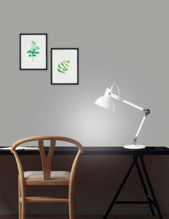 Lampa de masa alba ajustabila Ramza din metal, 6713001 - Novaluce [2]