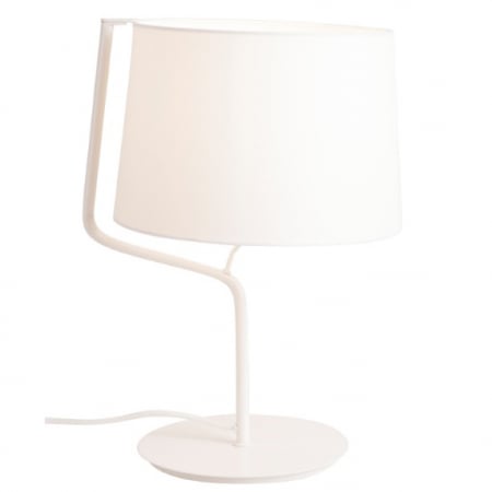 Produse - Lampa de masa alba Irma 32x30x46 cm metal/material textil, T0028 - Maxlight