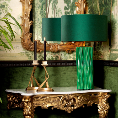   Lampă de masă Amarello ceramică verde cu abajur 119674 EICHHOLTZ [1]