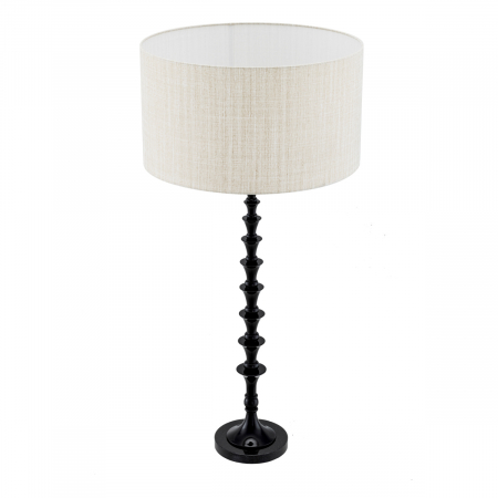   Lampă de masă Arabella cu finisaj negru piano, inclusiv abajur 119451 EICHHOLTZ [3]
