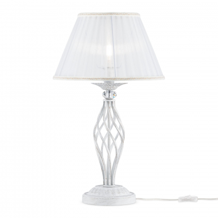 Veioze - Veioza Grace ARM247-00-G, cu intrerupator, 1xE14, alba+aurie, IP20, Maytoni