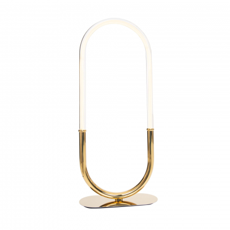 Promotii - Lampa de masa aurie lux LED dimabil Finta 35x15x82,5 cm, otel inoxidabil/silicon, T0045D - Maxlight