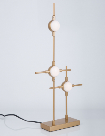 Lampa de masa aurie Molecule 3 becuri, iluminare LED, 9280673 - Novaluce [4]