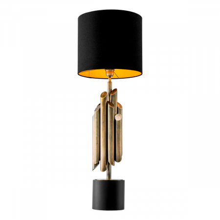   Lampă de masă Beau Rivage finisaj din alamă vintage inclus abajur 118525 EICHHOLTZ [2]