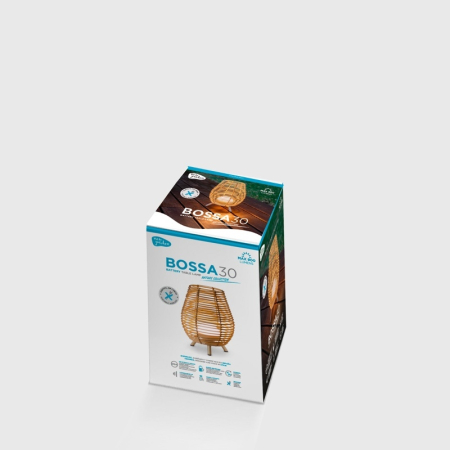 Lampa de Masă Bossa 30 In&Out 22,5x22,5x32,5 cm, Fibre Naturale, Protecție IP54 - New Garden [3]
