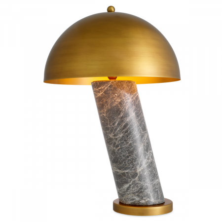   Lampă de masă Daniel din marmură gri cu finisaj din alamă antică 118829 EICHHOLTZ [2]