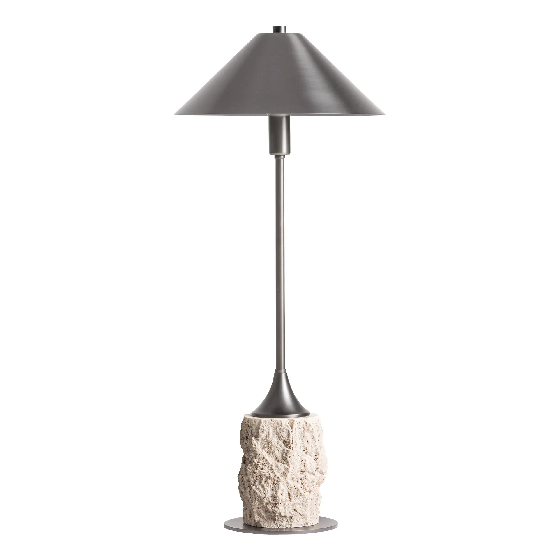 Produse - Lampa de Masa Frangy din Alamă și Marmura Alb, 30x30x85cm, VicalHome 38529 VicalHome 38529