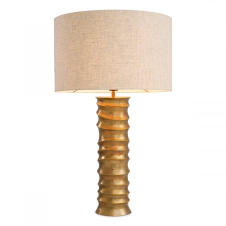 Produse -   Lampă de masă Gilardon finisaj din alamă vintage inclus abajur 118093 EICHHOLTZ