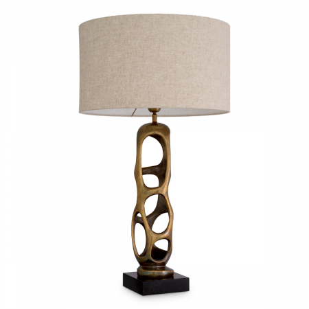   Lampă de masă Kearny finisaj din alamă vintage inclus abajur 118467 EICHHOLTZ [3]
