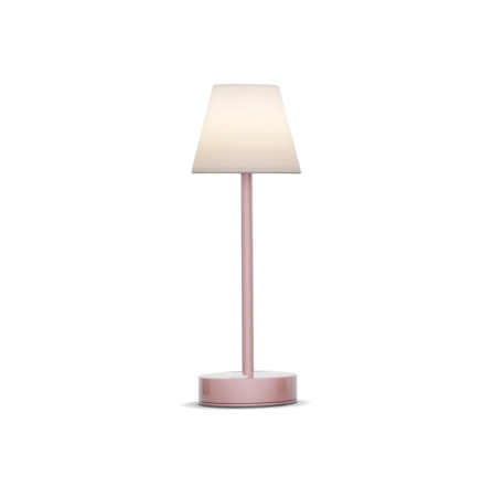 Lampă de Masă Lola Slim 30 11x11x32 cm, Metal și PP Aur Roz, Protecție IP44 - New Garden [0]