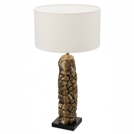   Lampă de masă The Rock finisaj din alamă vintage inclusiv abajur 115205 EICHHOLTZ [3]