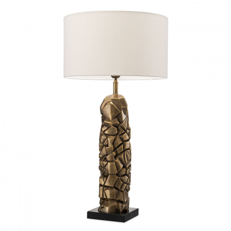   Lampă de masă The Rock finisaj din alamă vintage inclusiv abajur 115205 EICHHOLTZ [2]