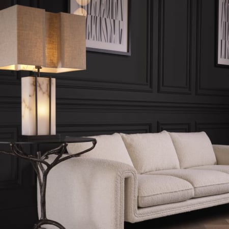   Lampă de masă Graham cu finisaj bronz accent inclus abajur 115650 EICHHOLTZ [1]