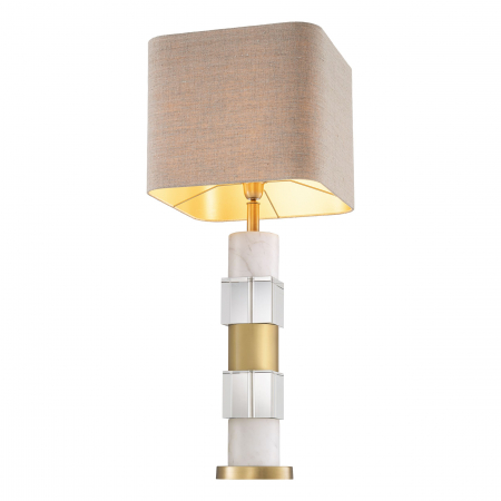   Lampă de masă Cullingham din marmură albă inclusiv abajur 116451 EICHHOLTZ [3]