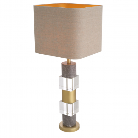   Lampă de masă Cullingham din marmură gri, inclusiv abajur 116452 EICHHOLTZ [4]