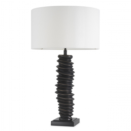 Mese de bucatarie -   Lampă de masă Miro finisaj bronz accent inclus abajur 114171 EICHHOLTZ