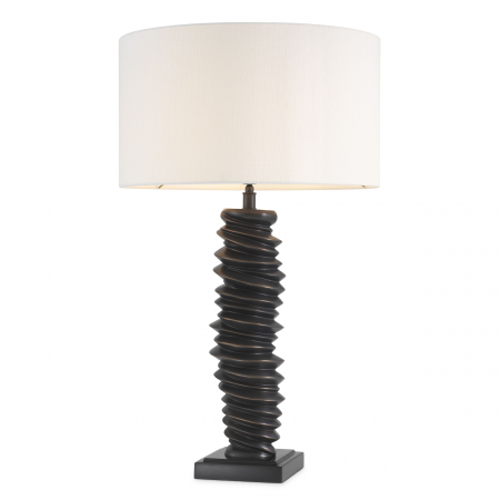   Lampă de masă Miro finisaj bronz accent inclus abajur 114171 EICHHOLTZ [1]