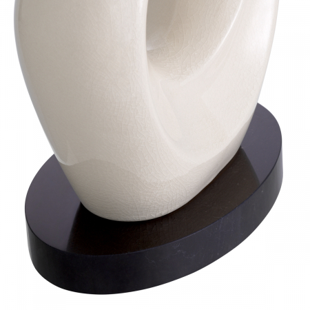   Lampa de masă Macias ceramică albă crăpată inclusiv abajur 118785 EICHHOLTZ [5]
