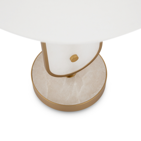 Lampă de masă Marmo, Metal și alabastru Alamă, 40W, MAYTONI MOD099TL-01G [4]