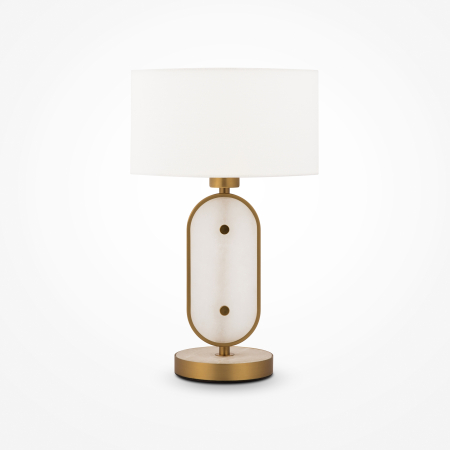 Lampă de masă Marmo, Metal și alabastru Alamă, 40W, MAYTONI MOD099TL-01G [2]