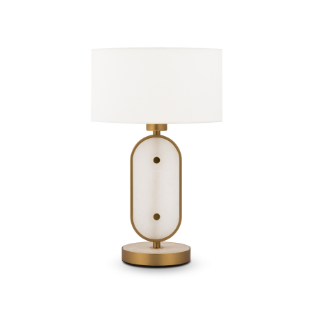 Promotii - Lampă de masă Marmo, Metal și alabastru Alamă, 40W, MAYTONI MOD099TL-01G