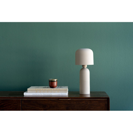 Lampă de Masă Maya 15,5x15,5x39 cm, Oțel Bej Vopsit Pulbere - Kare Design [5]