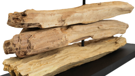 Lampă de Masă Nature 80x20x52 cm, Lemn Natural și Țesătură Negru - Kare Design [3]
