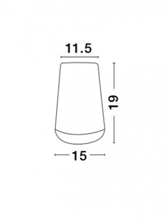 Lampa de masa neagra/alba Safa, baza lemn, abajur metal, Ø 15 cm, 9014065 - Novaluce [7]