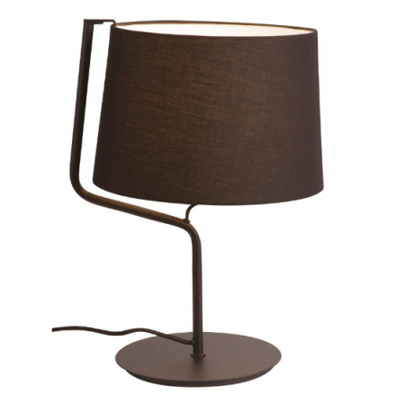 Produse - Lampa de masa neagra Irma 32x30x46 cm metal/material textil, T0029 - Maxlight