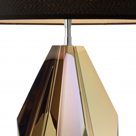   Lampă de masă Setai din sticlă cristal amber, inclusiv abajur. 110361 EICHHOLTZ [1]