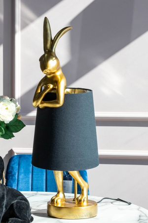 Lampă de Masă Rabbit 23x26x68 cm, Auriu, Negru Vopsit Prin Pulverizare Electrostatică - Kare Design [13]