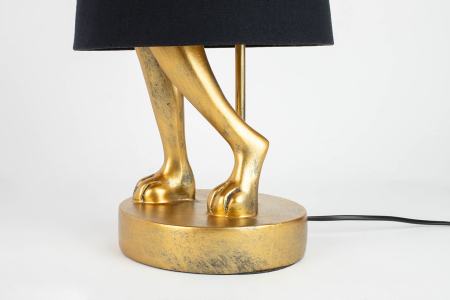 Lampă de Masă Rabbit 23x26x68 cm, Auriu, Negru Vopsit Prin Pulverizare Electrostatică - Kare Design [8]