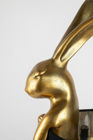 Lampă de Masă Rabbit 23x26x68 cm, Auriu, Negru Vopsit Prin Pulverizare Electrostatică - Kare Design [6]