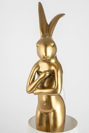Lampă de Masă Rabbit 23x26x68 cm, Polirezyna Auriu/Alb Vopsit Electrostatic - Kare Design [7]